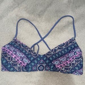 Bikini top paisley floral